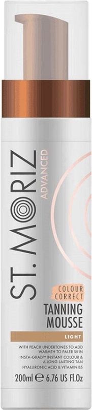 St. Moriz - Advanced Colour Correcting Tanning Mousse - Zelfbruiner - Licht - Hypoallergeen