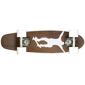 Ridge Skateboards hout esdoorn skateboard Mini Cruiser, Dark Dye NR1, compleet, 55cm, Mini Maple Dark Dye Number 1, wit, 56 cm