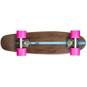 Ridge Volwassen esdoorn hout Mini Cruiser Number Two skateboard, roze, 56 cm