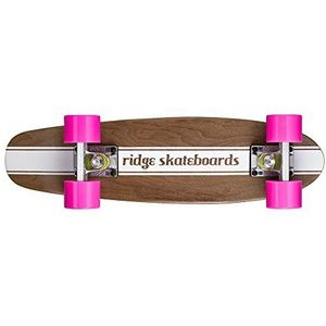Ridge Maple Wood Mini Cruiser Number Four Skateboard, Pink, MPB-22-NR4