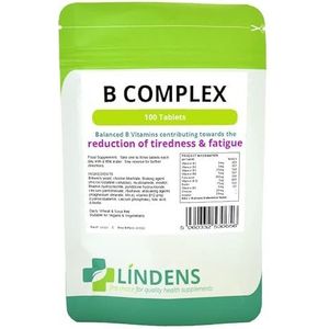 Vitamine B Complex (b1, B2, B3, B5, B6, B9, B12, Foliumzuur) Dubbel Pakket 200 Tabs