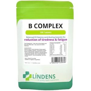 Vitamine B Complex B1, B2, B3, B5, B6, B9, B12, Foliumzuur 3 Pakket 300 Tabletten