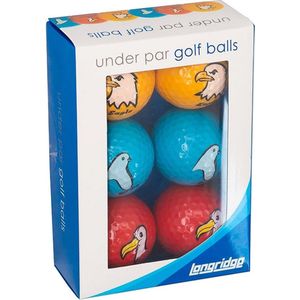 under par golfballen