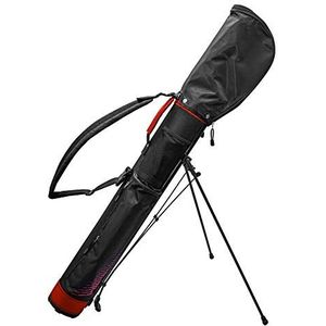 Longridge Ultra Light 5"" Golf Stand Bag, Zwart/Rood