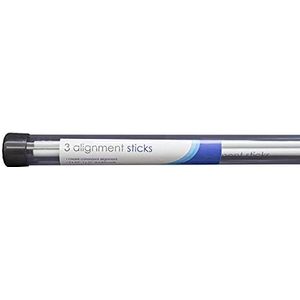 Longridge Pro Golf Alignment Sticks-3pcs Uitlijning Sticks, Zilver