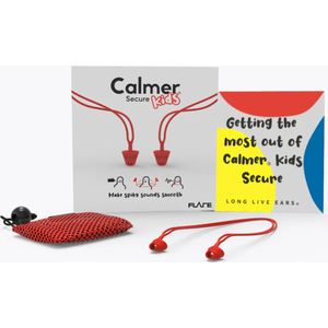 Flare Audio - Calmer Secure Kids - Oordoppen - Rood