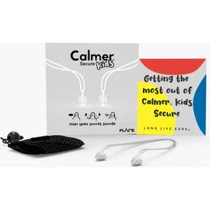 Calmer Secure Kids - Oordoppen - Transparant - Geluidsfilter