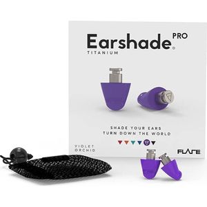 Flare Audio Earplugs Earshade Pro Titanium Violet Orchid