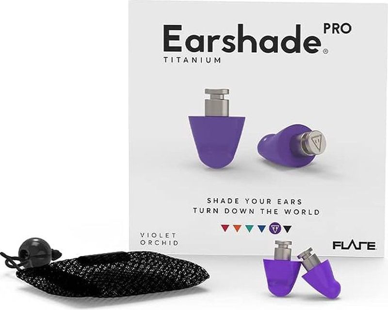 Flare Audio Earplugs Earshade Pro Titanium Violet Orchid