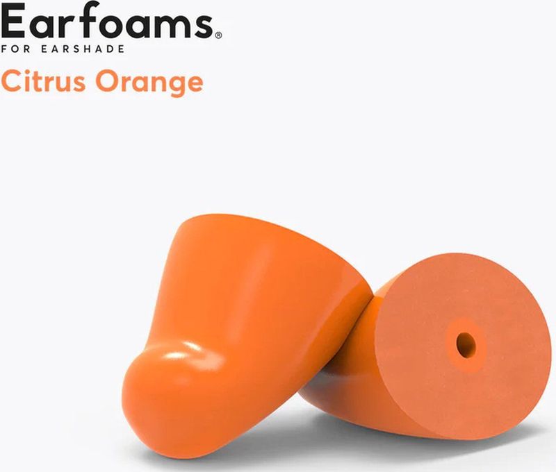 Flare Audio Earshade memory foam tips citrus orange