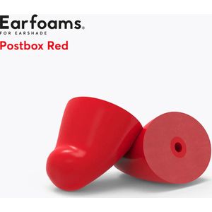 Flare Audio Earshade memory foam tips Postbox Red