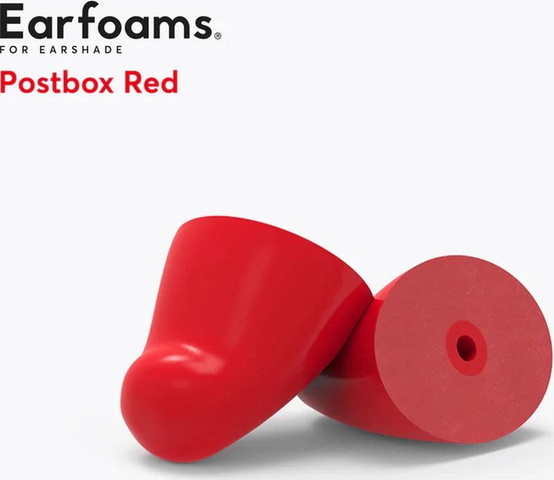 Flare Audio Earshade memory foam tips Postbox Red