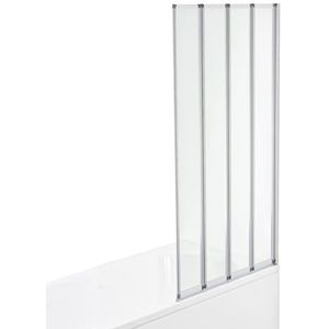Glazen douchedeur (FF80-4), 4 keer klapwiel, chroom, panelen, badkamer, 800 x 140