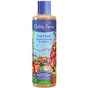 Childs Farm Childrens 2 in 1 Shampoo & Conditioner Rhubarb & Custard, 250ml