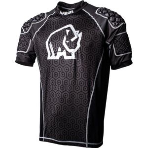 Rhino rugby body protection top junior zwart medium - beschermend sportshirt