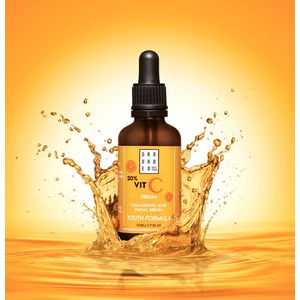 Serum - Serum Gezichtsverzorging - Anti-Verouderingsserum met Vitamine C en Hyaluronzuur - Grounded - 50 ml