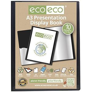 eco-eco A3, 50% gerecycled, 10 zakken, kleur: zwart, presentatie, boekweergave eco043