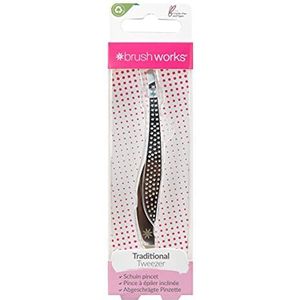 Brushworks - Traditional Tweezers - Pincet - 1 st - Stevige Grip