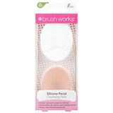 Brushworks - Silicone Cleansing Pads - Exfoliërende Reiniging Pads - 2 st