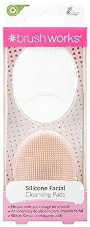 Brushworks - Silicone Cleansing Pads - Exfoliërende Reiniging Pads - 2 st