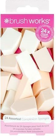 brushworks - Assorted Make Up Sponges - 24 st - Make-up Sponzen
