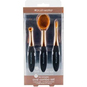 Brushworks Oval Combo Set  3 stk.