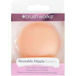 brushworks - Herbruikbare Siliconen Nippelstickers - Transparant - Silicone