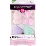Brushworks - HD Ultimate Complexion Sponge Set - 6 Stuks - Zacht Materiaal
