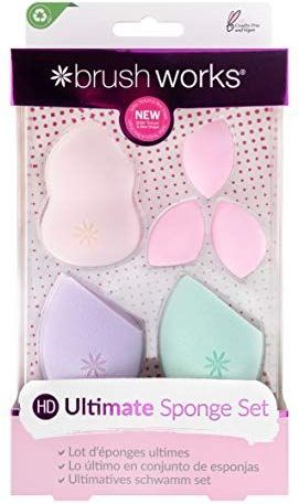 Brushworks - HD Ultimate Complexion Sponge Set - 6 Stuks - Zacht Materiaal