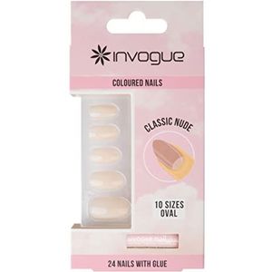 Kunstnagels - Classic Oval - Nude - 24 Stuks - Inclusief Nagellijm