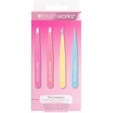 Pincetten - Neon Combination Tweezer Set - 4 Stuks - Brushworks