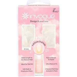 Invogue 120 Full Cover Oval Shape Nails