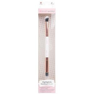 brushworks - Highlight & Contour Brush - Wit & Goud - 1 st