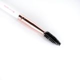 brushworks White & Gold Brow Duo Brush 1 st