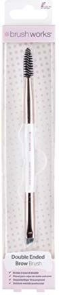brushworks - Brow Duo Brush - Wit - Goud - 1 Stuk
