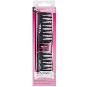 Brushworks - HD Antistatische Kam - Brede Tanden - Antistatisch - Koolstofvezel