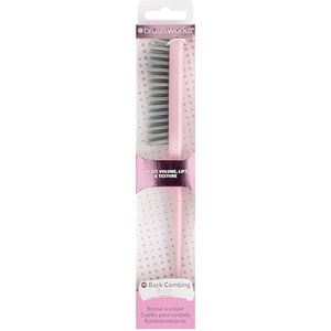 brushworks - Back Comb Brush - Haarborstel - Zwart - Duurzaam Materiaal