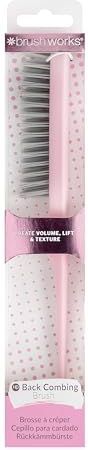 brushworks - Back Comb Brush - Haarborstel - Zwart - Duurzaam Materiaal