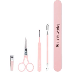 Brushworks - Luxury Nail Care Set - Set van 5 Stukken - Gereedschap voor Nagelverzorging
