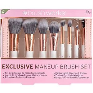 Brushworks Exclusieve make-upkwastenset, roze, één maat