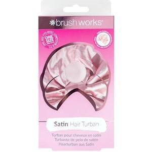 brushworks Satin Hair Turban Pink 1 st