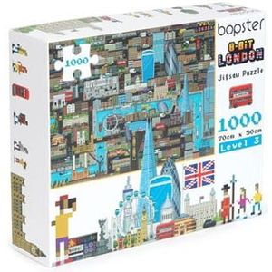 8-Bit Pixel Puzzle London Level 3 1000 Pieces