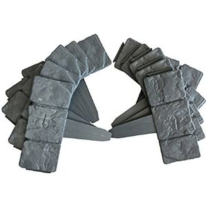 Ram © 20 x Pack Donkergrijze geplaveide steeneffect Tuin Gazon Randen Plantenrand - Gewoon Hamer In 10 Pack Donkergrijs Geplaveid Steeneffect Tuin Gazon Randen Plantenrand - Gewoon Hamer In 5 Meter