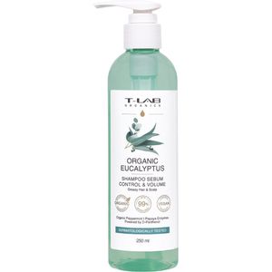 T-LAB Organic Eucalyptus Sebum Control & Volume Shampoo 250ml
