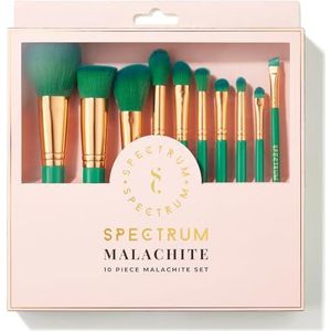 Spectrum Borstels - 10 stuks Malachiet make-up borstel set