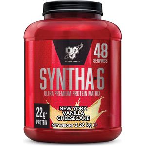 BSN Syntha-6 Protein Eiwitshake - Proteine Poeder New York Vanilla Cheesecake - Premium Whey Protein - 2260 gram (48 shakes)