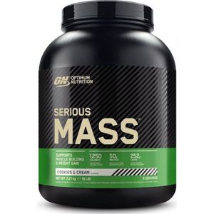 Optimum Nutrition Serious Mass - Cookies & Cream - Mass Gainer - Weight Gainer - 2727 gram (8 servings)