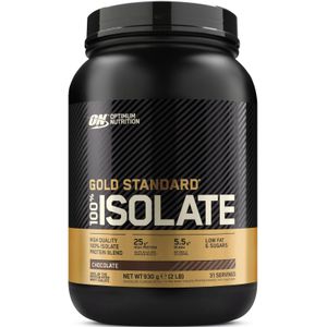 Optimum Nutrition Gold Standard 100% Isolate - Whey Protein Isolaat - Chocolate Eiwitshake - 930 gram (31 shakes)