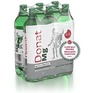 Natuurlijk Magnesium Water - 1000 mg Magnesium in 1000ml ''Donat Mg'' Bulk Pack 6x1L
