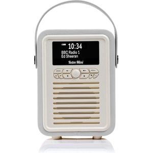 View Quest - Retro Mini - Radio - Grijs - FM, DAB+, Bluetooth